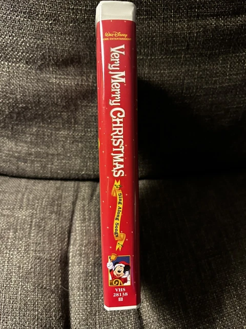 DISNEY’S VERY MERRY Christmas Sing Along Songs VHS EUC NO RESERVE Rare ...