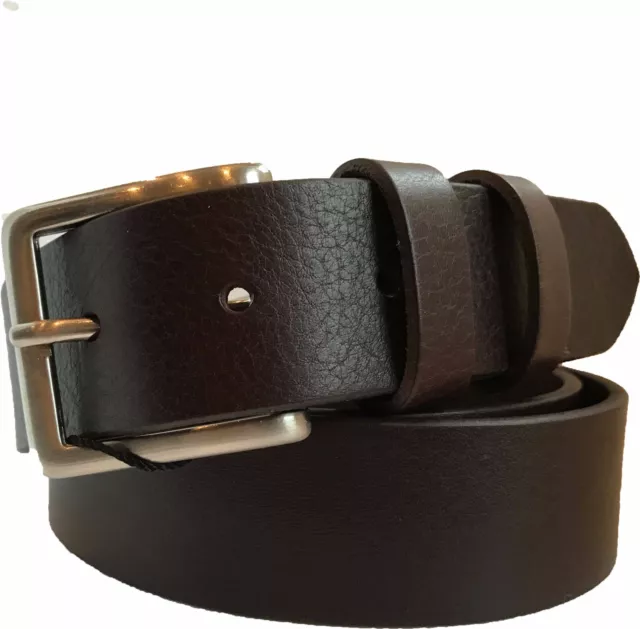 Full Grain Single Skin Italian Hide Leather Belt Classic Brown  S M L Xl Xxl