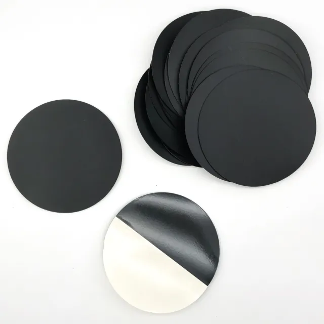 25PK Black Acrylic Circle Discs 5-1/8" x 1/32" Round Plexiglas Laser Cut Sheet