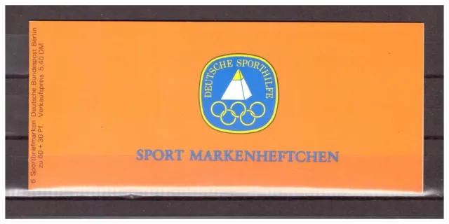 Berlin - Deutsche Sporthilfe - Sport Markenheftchen 1980 - postfrisch