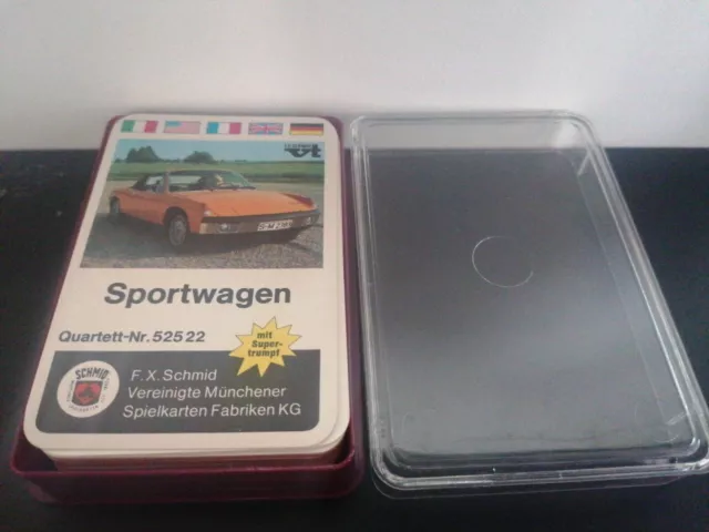 Quartett - Sportwagen  FX Schmid Nr. 525 22   Deckblatt 2 mal  ink.