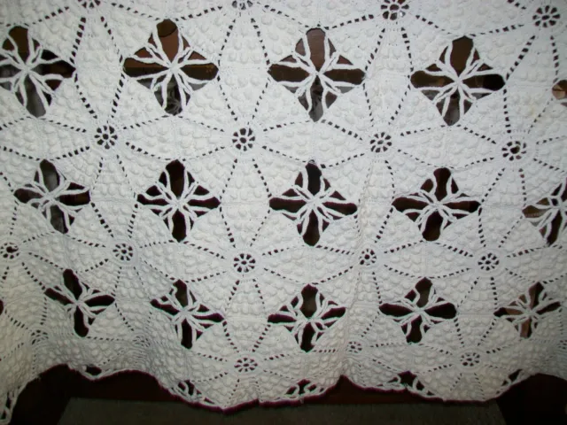 Vintage Crochet Lace Bedspread