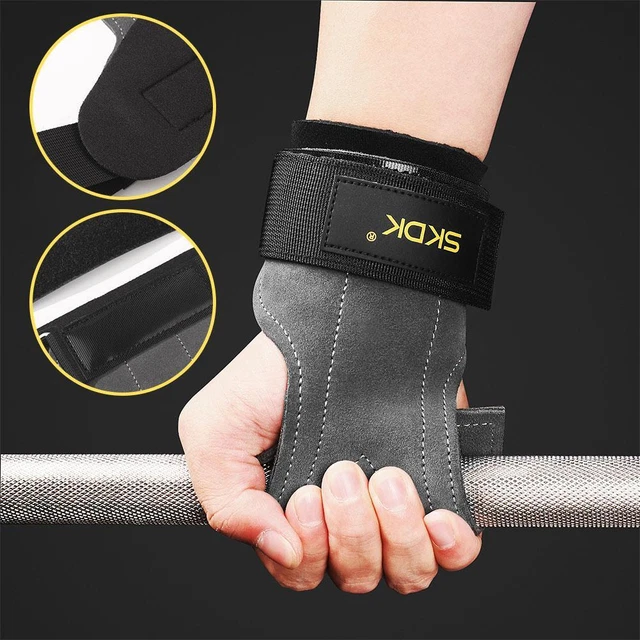 Fitness Gloves For Power Weight Lifting Grips Gym WristWrap UK Women B2V0