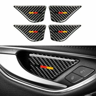MANIGLIA PORTA ESTERNA coperchio TRIM adesivi in fibra di carbonio per MERCEDES BENZ C CLAS A2Z2 
