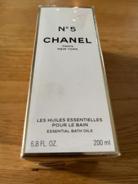 Chanel No 5 Essential Bath Oils 200 ml Sealed Box Vintage