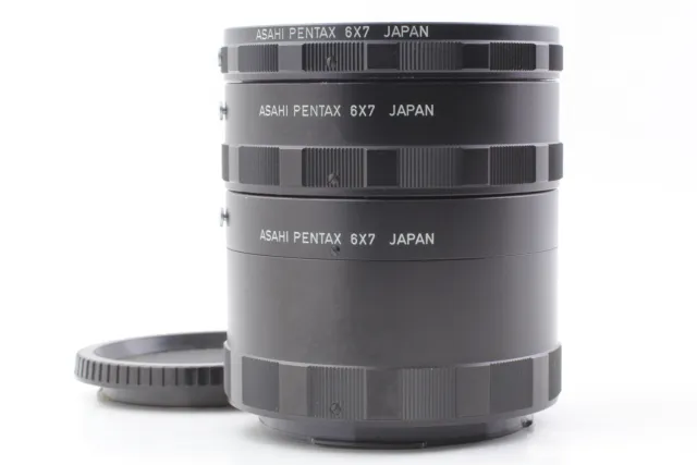 [Near MINT] Asahi Pentax 6x7 67 Auto Extension Tube Ring 1 2 3 Set From  JAPAN