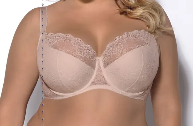 Women's Fortuna soft bra plus size 30 32 34 36 38 40 42 44 46 48 50 KRIS  LINE 