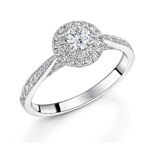 1.20 CT IGI / GIA Certified Lab Grown Diamond Solid 14k White Gold Ring