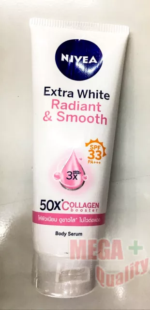 Nivea Extra White Radiant And Smooth Serum Lotion 50x Collagen SPF33 180 ml