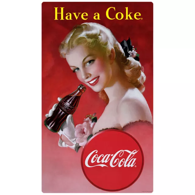 Coca-Cola Have a Coke Red Dress Lady Wall Decal Officially Licensed Made In USA