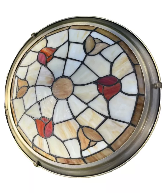 Tiffany Style Stained Glass Retro Ceiling Light Shade Uplighter Lampshade