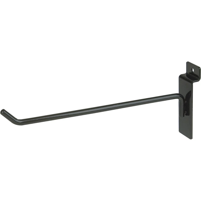 Econonco 8in Slatwall Hook- Black Model# EBL/H8