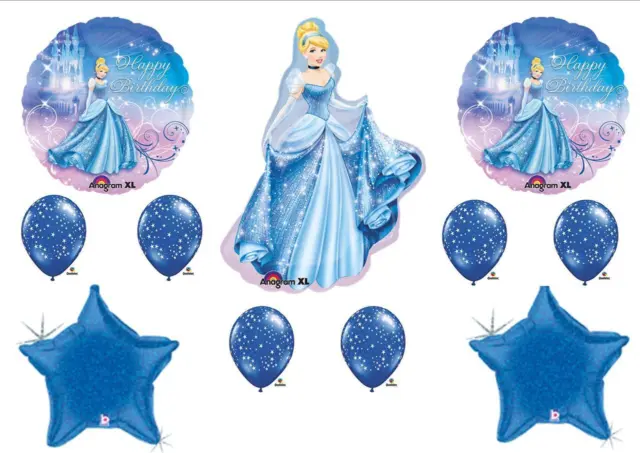 CINDERELLA Birthday Party balloons Decorations Supplies Disney Stars Princess