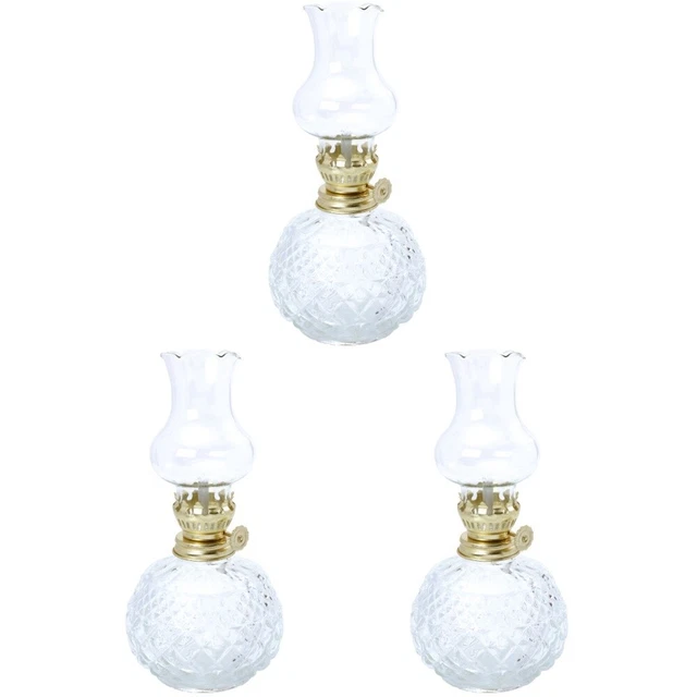 3 PCS LANTERN Candle Holder Kerosene Lamp Safe Oil Wicks for £57.28