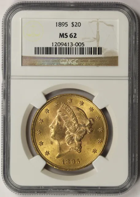 1895 Liberty Head Double Eagle Gold $20 MS 62 NGC