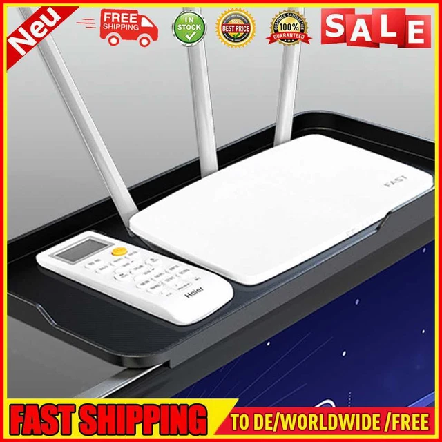 Estante superior con soporte para cajas de medios con soporte para oficina en casa
