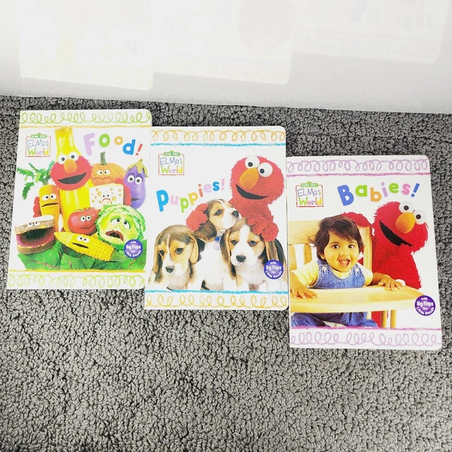 Sesame Street Elmos World Board Books Lot Big Flaps Baby Learning