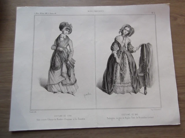 Gravure De Mode Ancienne 1869 - Corsage, Jupon, Col - Magazine XIXème