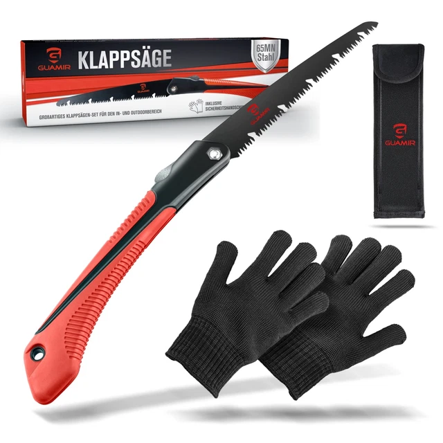 G GUAMIR Klappsäge - Astsäge, Outdoor Säge, Japansäge, Gartensäge, Baumsäge