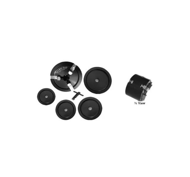 Brake Lathe Lite Dual Chuck Adapter Kit For 1" Arbor - Ammco / Hunter / FMC