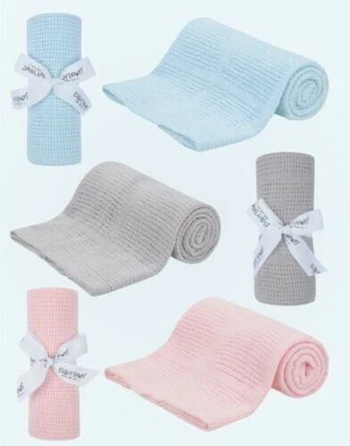 Bébé Coton Tricoté Couverture Unisexe Cellulaire Léger Tricot Jeter Literie