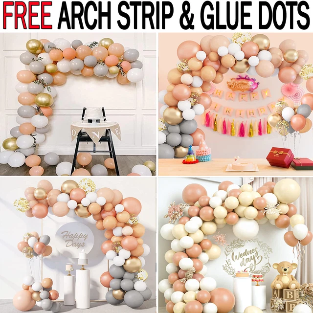 Ballons Girlande Bogen Zum Selbermachen Kit 128 Stück für Baby Dusche, Hochzeit, Geburtstag UK