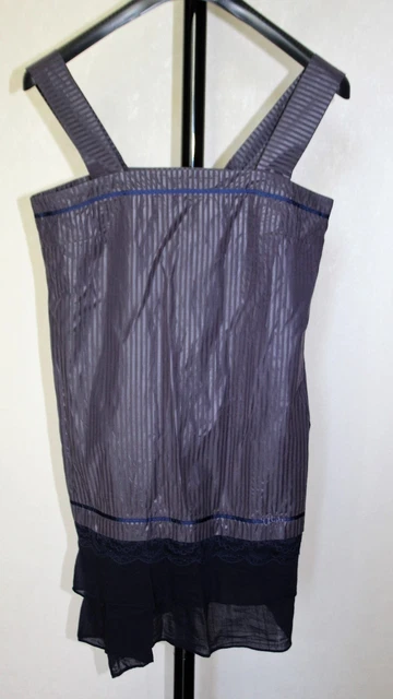 Robe bariolée blanche et bleue Cop Copine T38 M - Vêtements