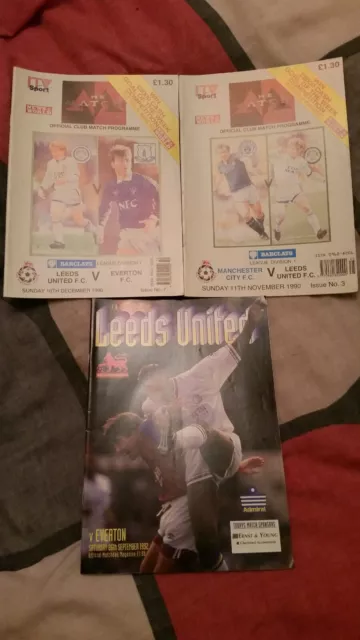 Leeds united football programmes
