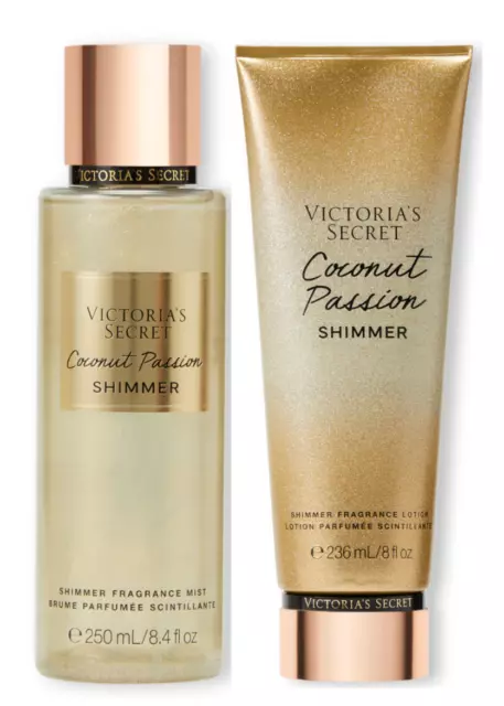 Victorias Secret Fragrance Coconut Passion Shimmer Body Mist & Lotion Perfume