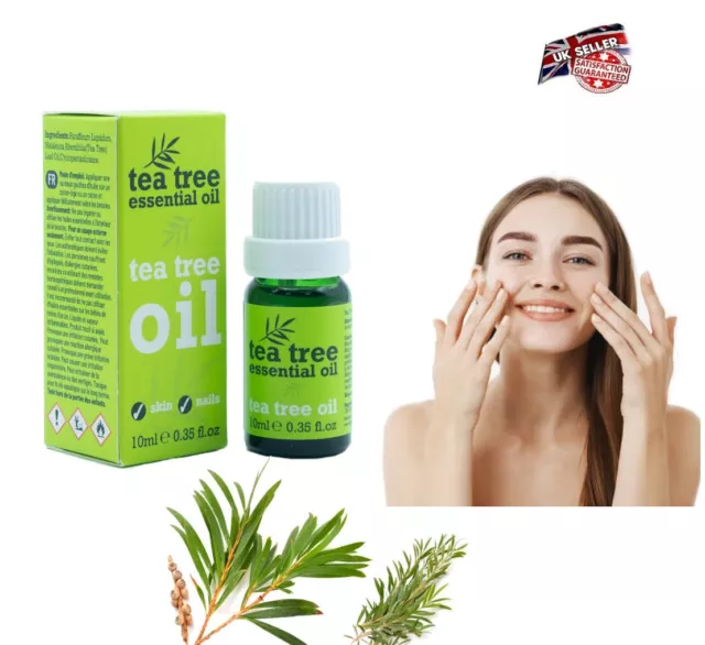 Teebaum ätherisches Öl für Haut und Nägel 10ml UK Verkäufer