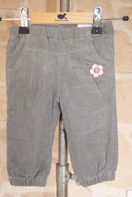 pantalon gris doublé neuf taille 6 mois marque Boboli