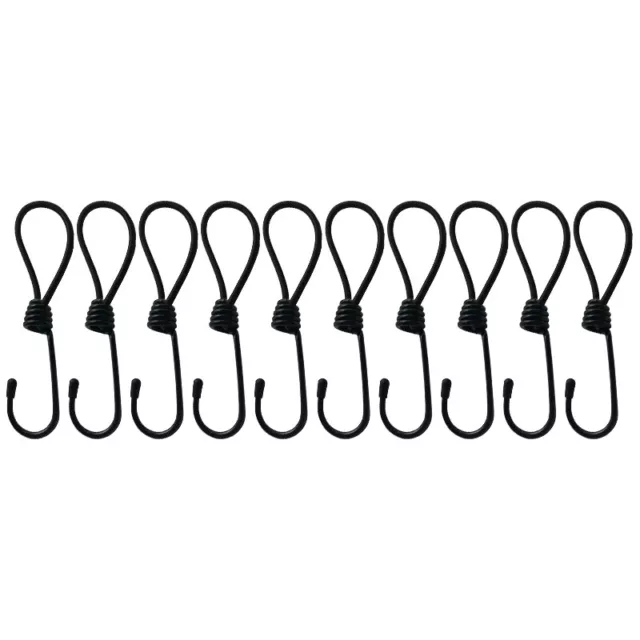 10pcs Bungee Cords with Hook Caravan Privacy Screen Tie Down Kit Awning Mat new