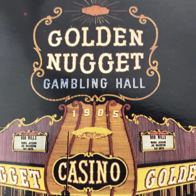 The Million Dollar Golden Nugget Gambling Hall Postcard Vintage Las Vegas Nevada