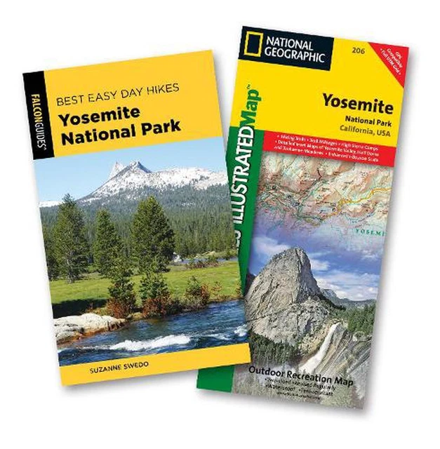 BEST EASY DAY Hiking Guide and Trail Map Bundle: Yosemite National Park ...