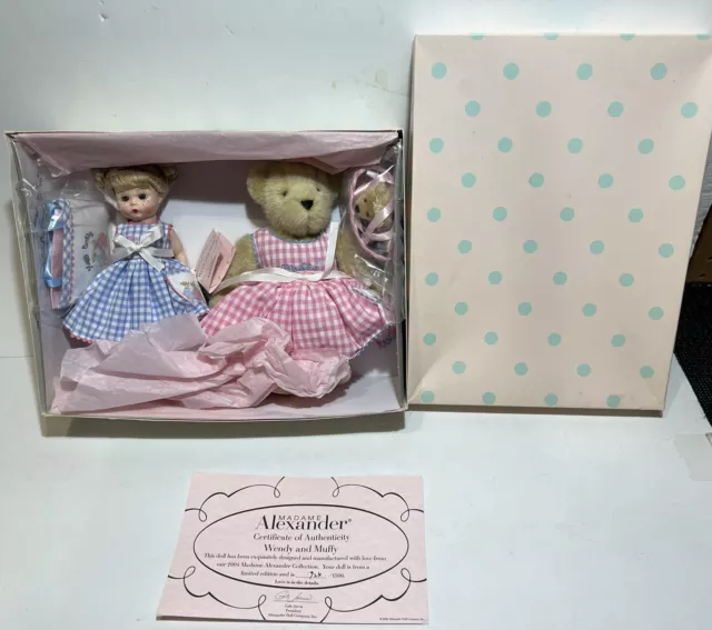 Madame Alexander Wendy And Muffy 8" Doll And Bear Set, #33635