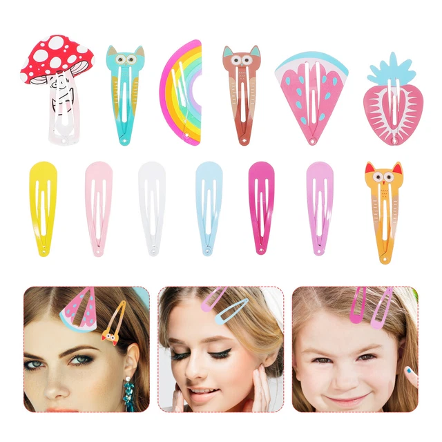 40 pz clip per capelli ragazza forcina a scatto bambini bambine verdure bambino carino