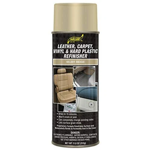 SM Arnold Refinishing Spray Paint - BEIGE 11 Oz. - For Leather, Carpet, Vinyl...