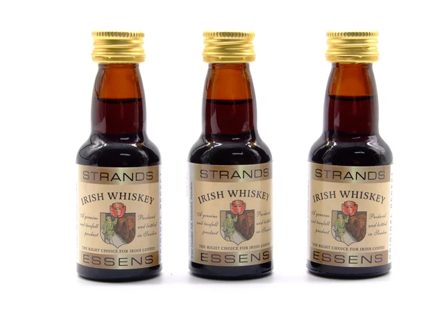 3 whisky irlandés 25 ml - esencia para alcohol, esencia de vodka, esencia aromatizante