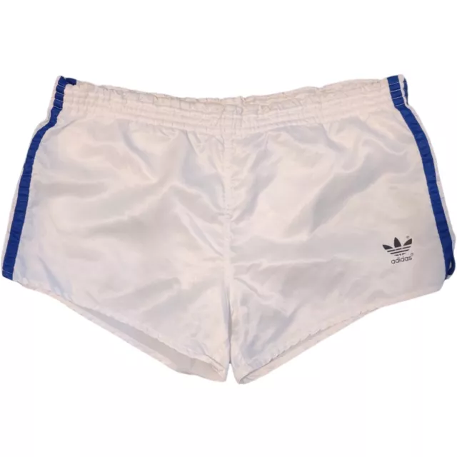 VINTAGE Adidas Made in West Germany Soccer Football Mens White Shorts 80s S (M)
