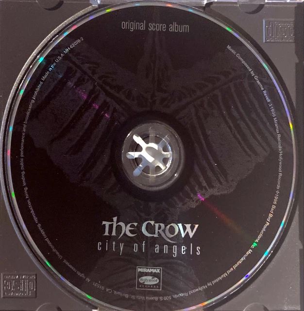 USA CD ORIGINAL Score Album Soundtrack The Crow City Of Angels Rare ...