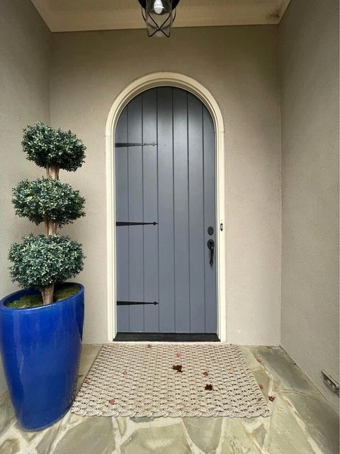 Vintage StoryBook Castle Winery Door Arched Wood 8.5 Feet Tall!
