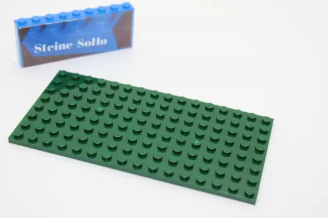Lego (c) 1x Platte 8x16 - 92438 - dunkelgrün - plate -  darkgreen