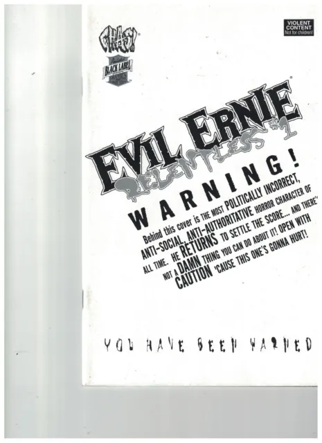 Untold Talesof Evil Ernie - Relentless #1 Premium Edition By Chaos Comics 1995