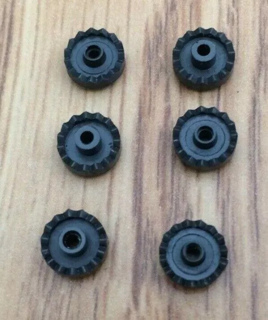 6pc Aurora AFX 4-Gear Magnatraction Specialty HO Slot Car 15T Crown Gear #8735