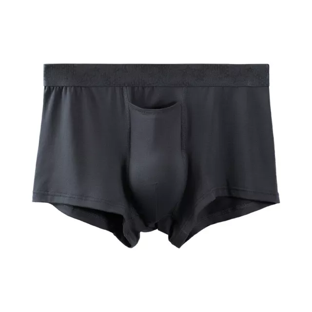 Men's Underwear - Low Rise Boxer Briefs with Separate Pouch for Enhanced Shorts