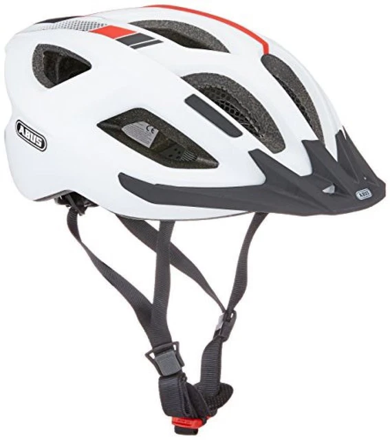(TG. M) ABUS Aduro 2.0 Casco da bicicletta, Unisex, Aduro 2.0, Bianco Race, 52-5