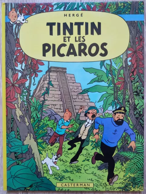 EO BD TINTIN et les PICAROS 1976 HERGE 1 ère édition en TBE