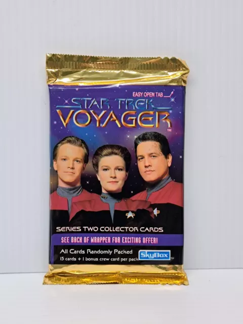 Star Trek Voyager Series 2 Trading Cards 1995 Skybox Pack Sealed