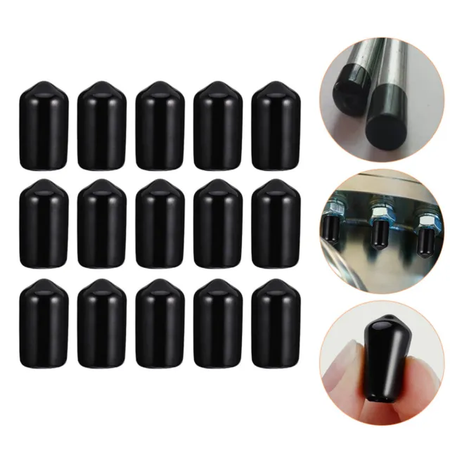 300 Pcs Bolts and Nuts Dome End Caps Rubber Rebar Protective