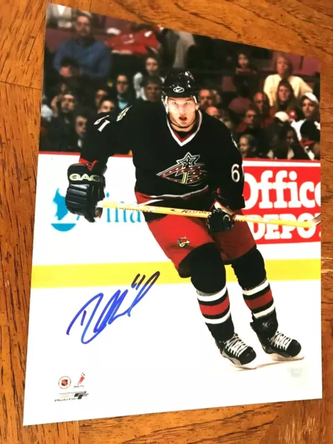 Rick Nash Signed Columbus Blue Jackets 8x10 Photo w/FROZEN POND STICKER!!